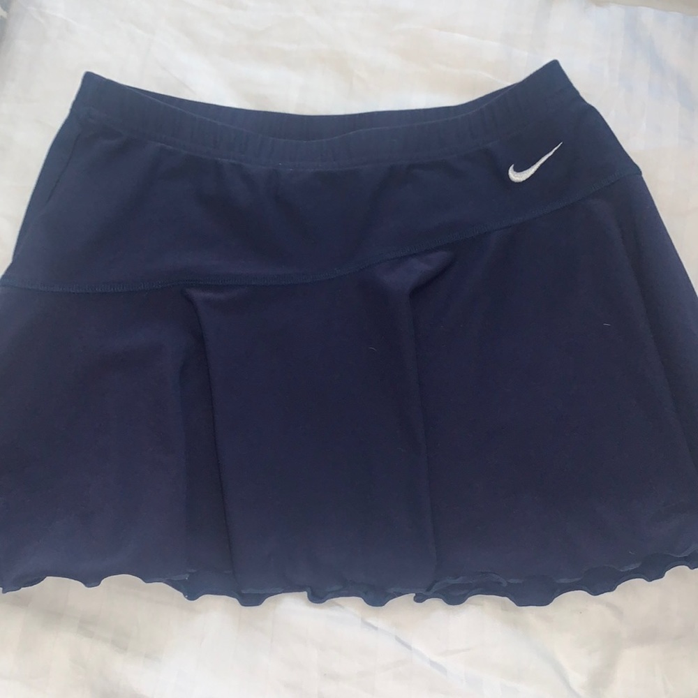 Nike Navy Ruffle Tennis Skirt